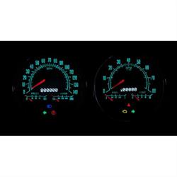 New Vintage USA 69257-01 1969 Series 3 in 1 Gauges, Black/Green
