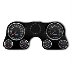 New Vintage USA 73441-01 6 Gauge Retro Series Black 67-72 Chev.