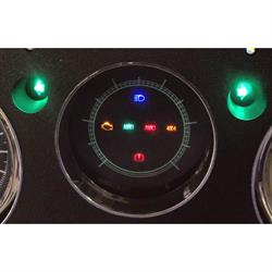 New Vintage USA 73441-01 6 Gauge Retro Series Black 67-72 Chev.
