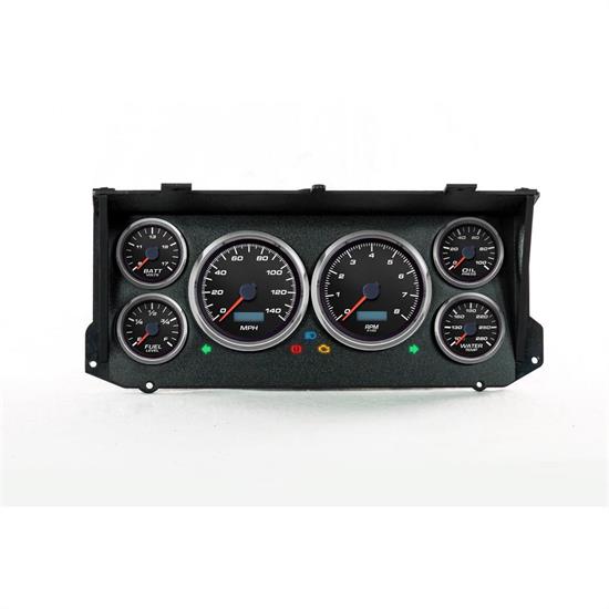 New Vintage USA 79026-01 6 Gauge Performance ll Black 73-79 Ford