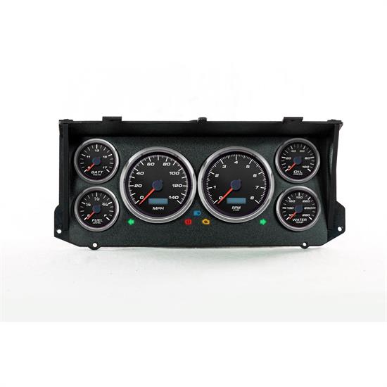 New Vintage USA 79026-01 6 Gauge Performance ll Black 73-79 Ford