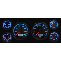 New Vintage USA 79026-01 6 Gauge Performance ll Black 73-79 Ford