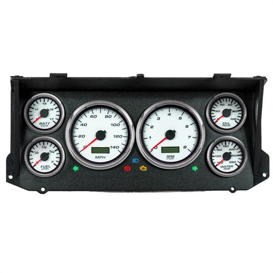 New Vintage USA 79026-03 6 Gauge Performance ll White 73-79 Ford