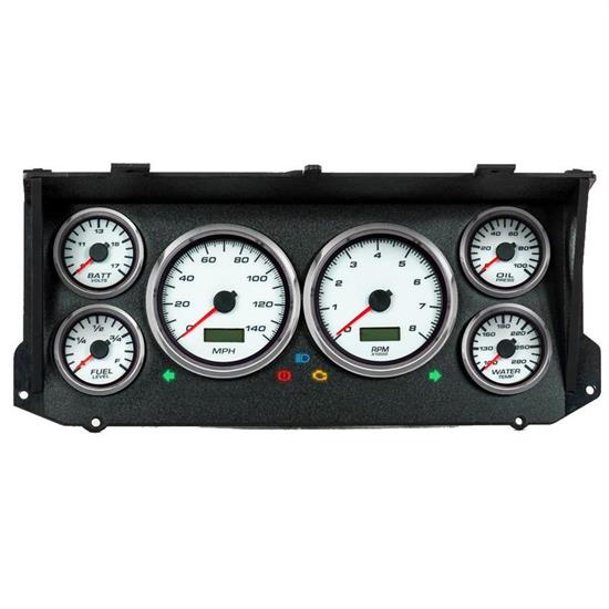 New Vintage USA 79026-03 6 Gauge Performance ll White 73-79 Ford
