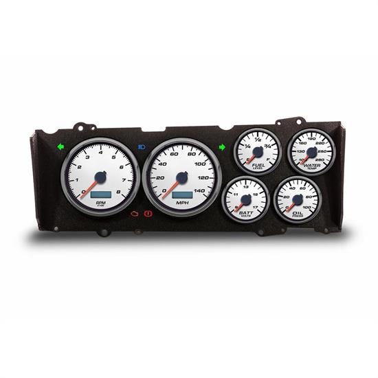 New Vintage USA 81211-03 6 Gauge Performance ll Wht 78-88 Cutlass