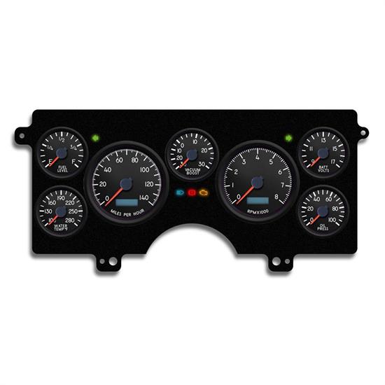 New Vintage USA 82421-01 7 Gauge Aviator Blk 82-89 Buick T/GN