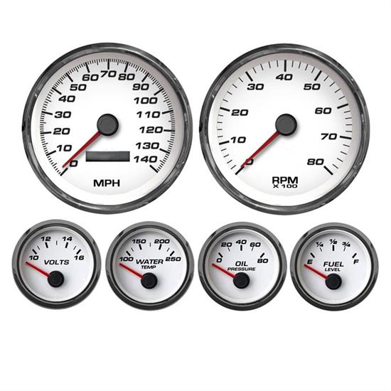 New Vintage USA 83111-03 6 Gauge Performance White 78-88 Pont.GP