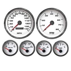 New Vintage USA 83111-03 6 Gauge Performance White 78-88 Pont.GP