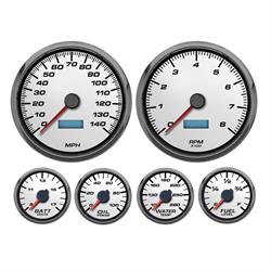 New Vintage USA 83211-03 6 Gauge Performance ll Wht 78-88 Pont.GP