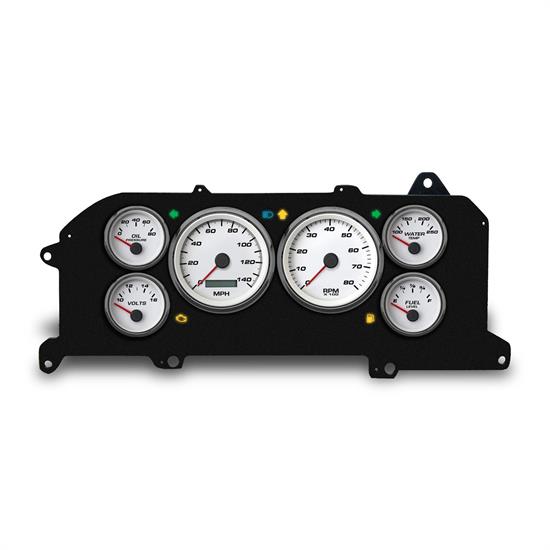 New Vintage USA 87111-03 6 Gauge Performance White 87-93 Mustang
