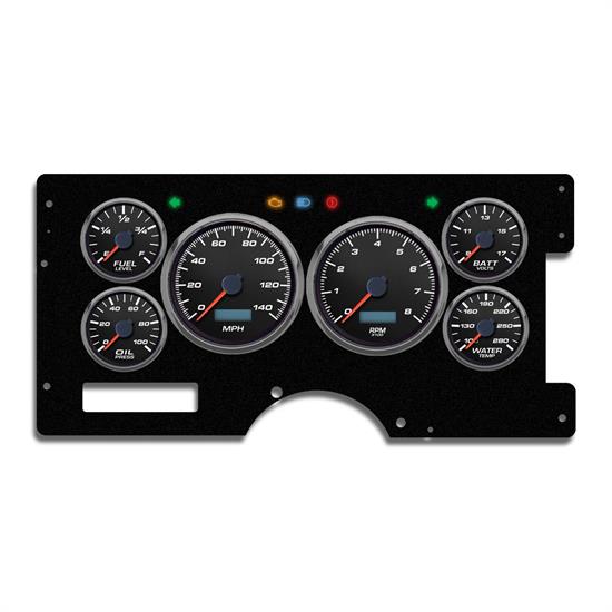 New Vintage USA 89211-01 6 Gauge Performance ll Black 88-94 Chev