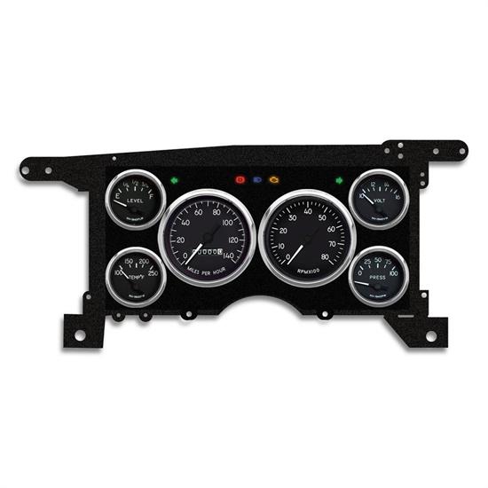 New Vintage USA 90401-01 6 Gauge Performance Black 86-93 Chev