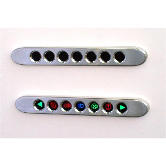 New Vintage USA 90917-00 Indicator Panel 7 Lamp Icons Frt Mt Pol