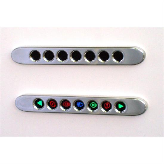 New Vintage USA 90917-00 Indicator Panel 7 Lamp Icons Frt Mt Pol