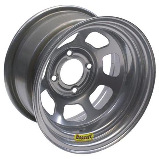 Bassett Pony-Mini Stock 13 Inch Wheel - 13x7, 4 on 4 1/2 Inch, Silver