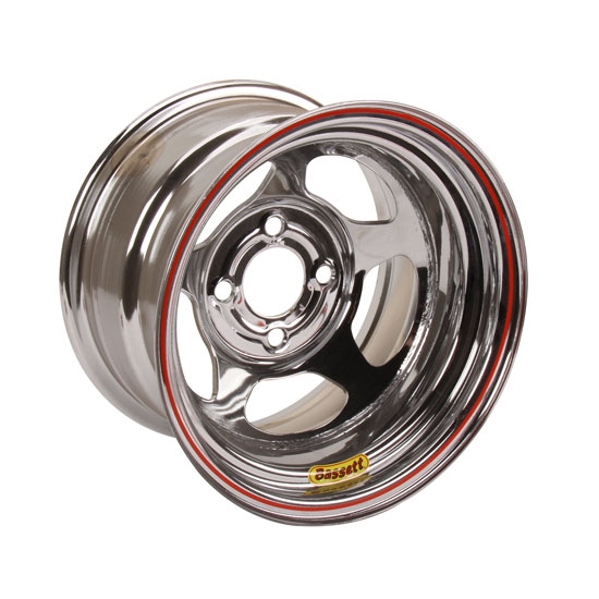 Bassett 38SP1C 13X8 Inertia 4 on 4.25 1 Inch Backspace Chrome Wheel