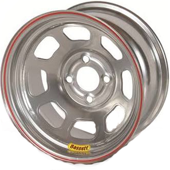 Bassett 47SH3C 14X7 D-Hole 4 on 100mm 3 Inch Backspace Chrome Wheel