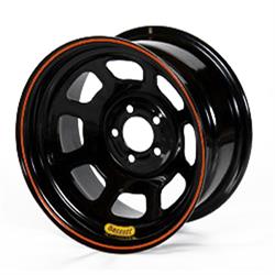 Bassett 47SN2 14X7 D-Hole 5x100 mm 2 In. Backspace Black Wheel