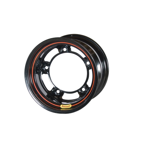 Bassett 50SR3 15X10 Wide-5 3 Inch Backspace Black Armor Edge Wheel