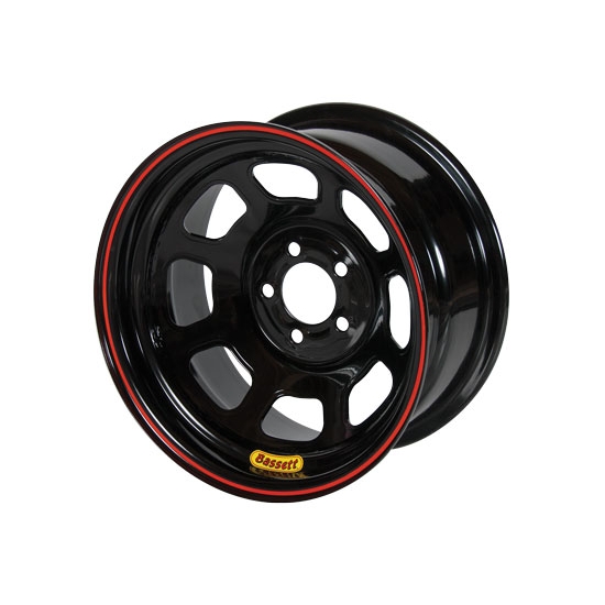 Bassett 52SC2B 15X12 D-Hole Lite 5 on 4.75 2 In BS Black Beaded Wheel