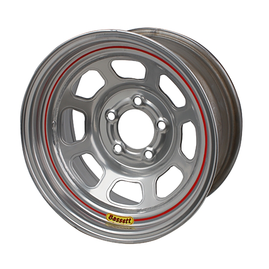 Bassett 52SC5S 15X12 D-Hole Lite 5 on 4.75 5 In Backspace Silver Wheel Bassett 52SC5S 15X12 D-Hole Lite 5 on 4.75 5 In Backspace Silver Wheel