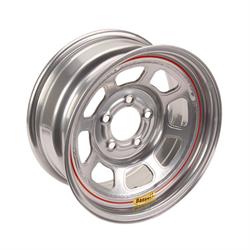 Bassett 52SC5S 15X12 D-Hole Lite 5 on 4.75 5 In Backspace Silver Wheel