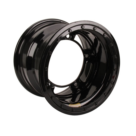 Bassett 52SR2L 15X12 Wide-5 2 Inch BS Black Beadlock Wheel
