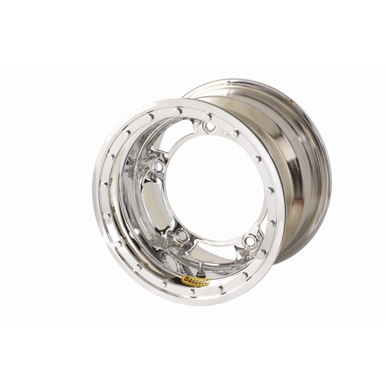Bassett 53SR3CL 15X13 Wide-5 3 Inch BS Chrome Beadlock Wheel