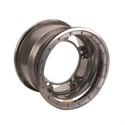 Bassett 54SR35SL 15X14 Wide-5 3.5 Inch BS Silver Beadlock Wheel
