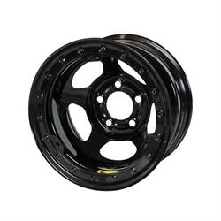 Bassett 55AJ3L 15X15 Inertia 5 on 5.5 3 Inch BS Black Beadlock Wheel