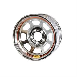 Bassett 55SC3C 15X15 D-Hole 5 on 4.75 3 Inch Backspace Chrome Wheel