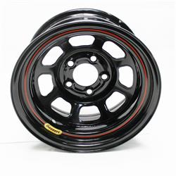 Bassett 57RF3 15X7 DOT D-Hole 5x4.5 3 In. Bckspc Black Wheel