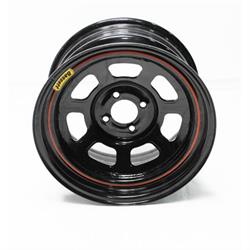 Bassett 57RH3 15X7 DOT D-Hole 4x100 mm 3 In Backspace Black Wheel