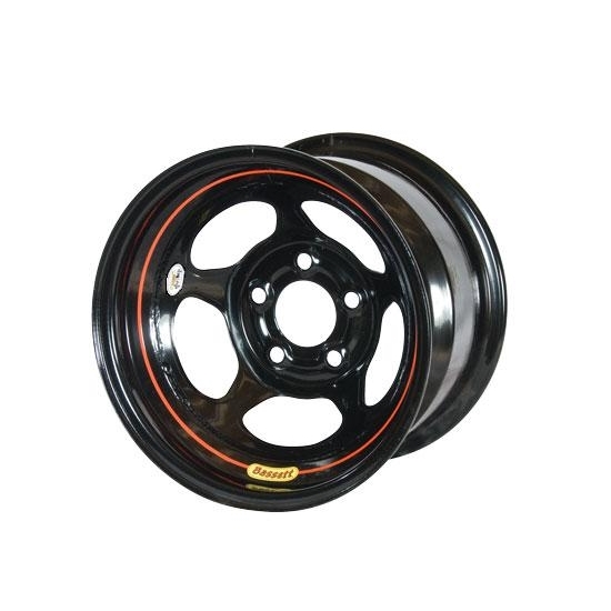 Bassett 58A52WRB 15X8 Inertia 5on5 2 BS Wissota Black Rev Bell Wheel