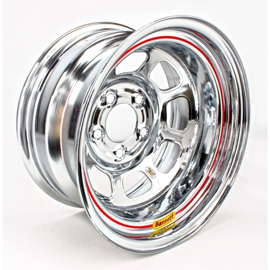 Bassett 58DF3WC 15X8 D-Hole 5on4.5 3 In Backspace Wissota Chrome Wheel