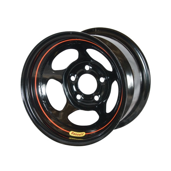 Bassett 58R52EB 15X8 Inertia 5on5 2In Backspace Armor Edge Black Wheel