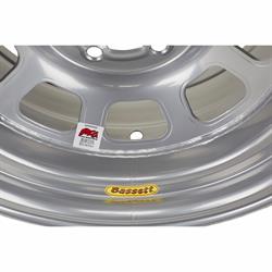 Bassett 958I52 15X8 Excel D-Hole 5x5 2 In BS IMCA Silver Wheel