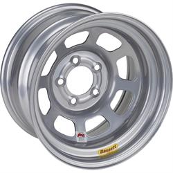 Bassett 958I52 15X8 Excel D-Hole 5x5 2 In BS IMCA Silver Wheel