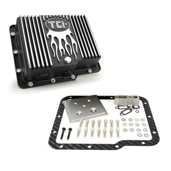 TCI 5TCI 22 Powdercoated Die Cast Deep Aluminum Pan, Powerglide