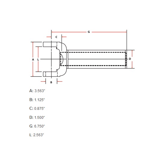 TCI 967300 700R4/4L60E Trans Slip Yoke for N3R Series U-Joints