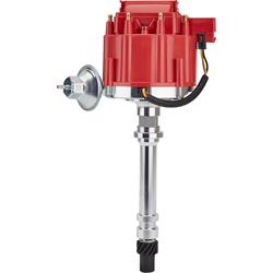 HEI Distributor, SBC Small Block Chevy, Red