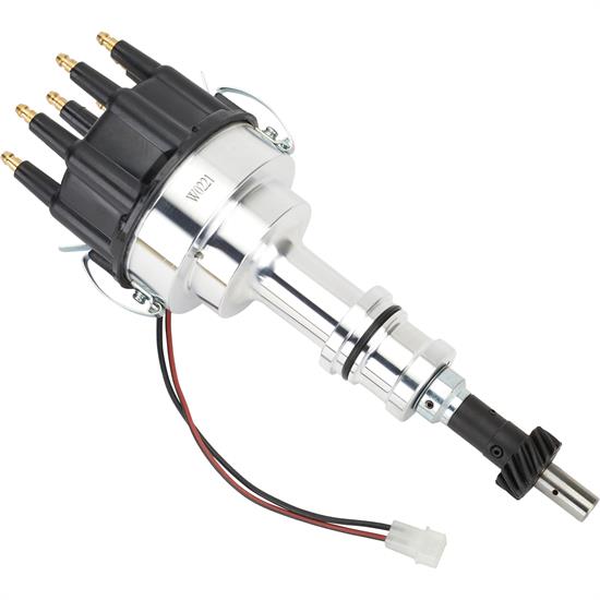 Ford 351W V8 Pro Billet Distributor, Mechanical Advance, Black