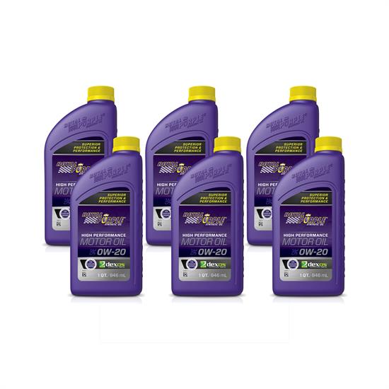 Royal Purple HPS 0W20 High Performance Engine Oil, 6 Quart Case