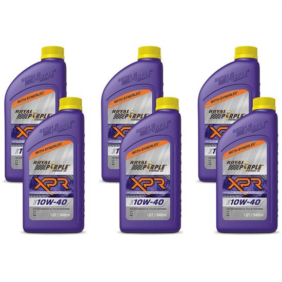 Royal Purple XPR 10W40 Racing Oil, 6 Quarts