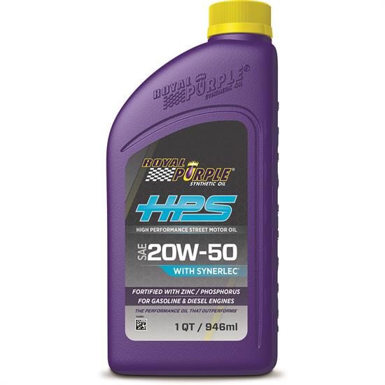 Royal Purple HPS 20W50 High Performance Engine Oil, 1 Quart