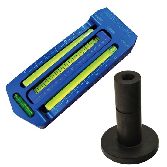 Intercomp 102041 Billet Kart Bubble Caster/Camber Gauge With 14/17MM Adapter