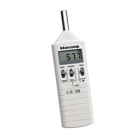 Intercomp 360015 Sound Level Meter