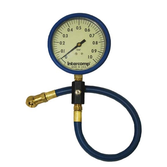 Intercomp 360071 4 Inch Ultra Deluxe 0-1 Bar Air Pressure Gauge