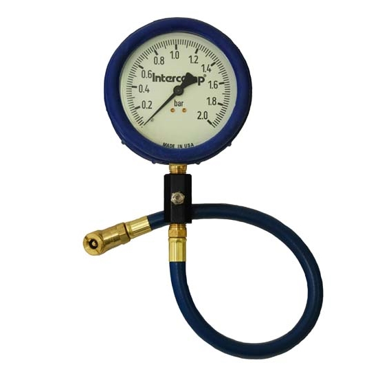 Intercomp 360072 4 Inch Ultra Deluxe 0-2 Bar Air Pressure Gauge