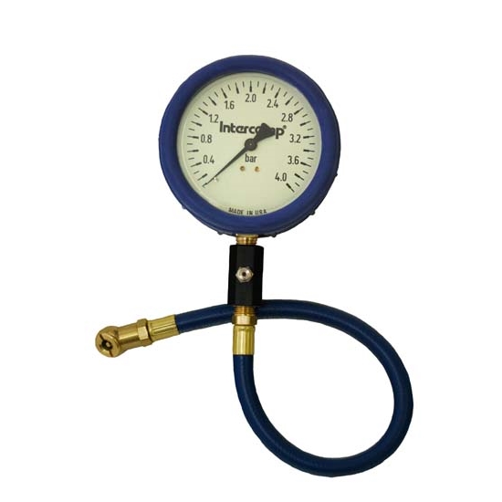 Intercomp 360073 4 Inch Ultra Deluxe 0-4 Bar Air Pressure Gauge